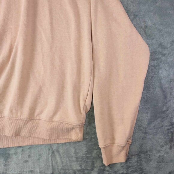 Divided H&M Women M Pink Love Embroidered Slouchy Lagenlook Long‎ Sleeve Sweater - Picture 6 of 9